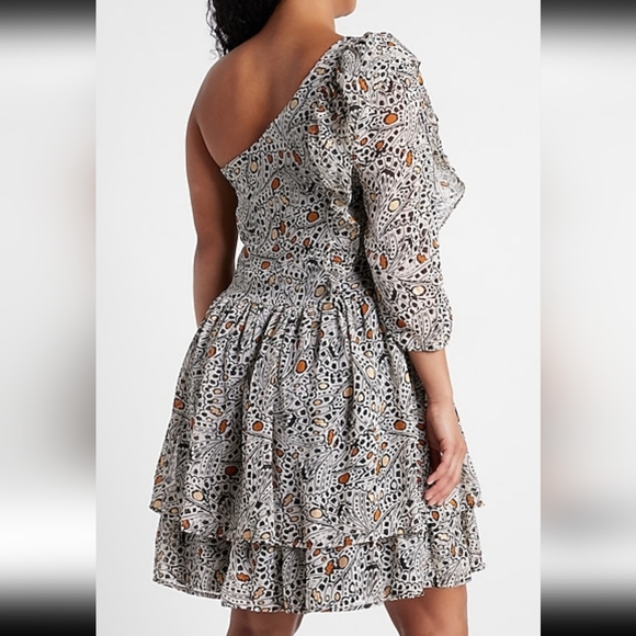 NWT Express One Shoulder Mini Dress - Picture 8 of 8